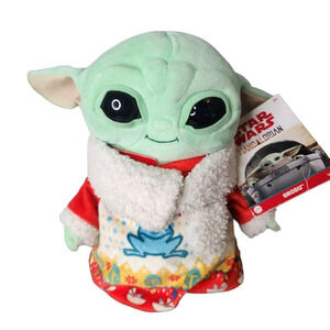 NWT Star Wars The Mandalorian Baby Yoga Grogu Christmas Holiday Plush Mattel